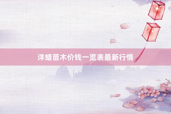 洋蜡苗木价钱一览表最新行情